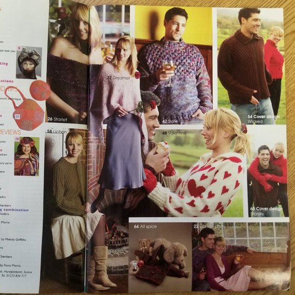 Rare, Collectible UK Knitting Magazine Special Valentine's day Issue February 05 - Picture 5 of 5